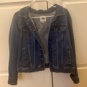 Long sleeve blue Jean jacket- Old Navy, size Large